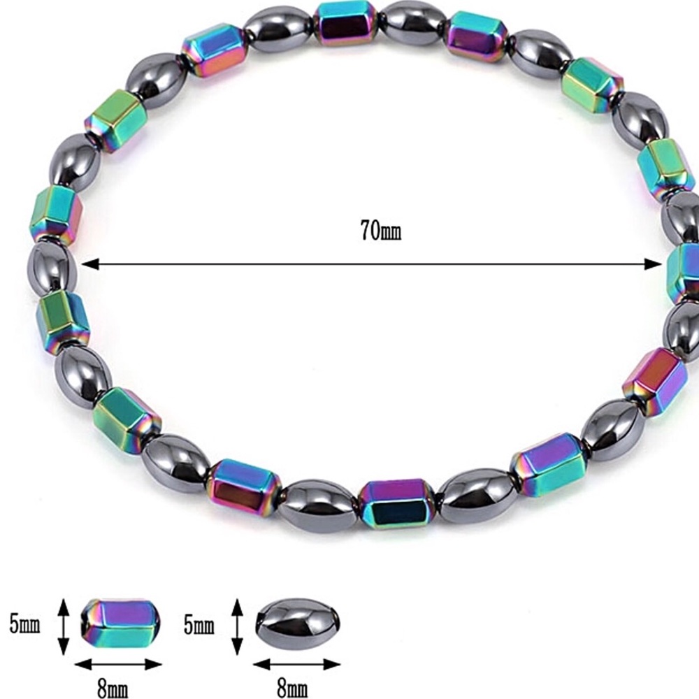 Anklet - Titanium & Stainless Steel Beads!. - Picture 3 of 6